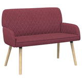 2 Seater Sofa with Solid Wood Legs 2-Seater Wine Red 42051033