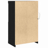 LED Sideboard Black Oak 60.5 x 37 x 100 cm Engineered Wood 863017