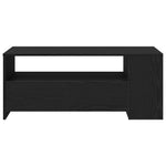 ZNTS Black Oak Coffee Table 102x55x43.5 cm Made from Engineered Wood 862733