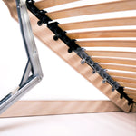 Slatted Bed Base without Mattress with 42 Slats 7 Zones 100x200 cm 246476