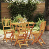 Garden Bistro Set Folding 5 pcs Brown Solid acacia wood 3324837