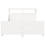 Bed Frame without Mattress White 160x200 cm Solid Wood Pine 3306454