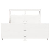 Bed Frame without Mattress White 140x190 cm Solid Wood Pine 3306472