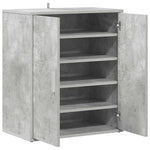 Shoe Cabinet Concrete Grey 60x35x70 cm Engineered Wood 808922