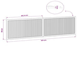 Wall-Mounted Headboard EDE White Engineered Wood 896065