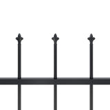 Garden Fence Steel Sturdy Rectangular Modern 277595