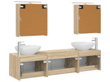 Bathroom Cabinet Set 5 pcs Sonoma Oak Engineered Wood 3406473