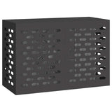 Air Conditioner Cover Black 90 x 40 x 60 cm Steel 865890