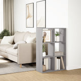 Room Divider Bookcase Grey Sonoma 69.5x29x103.5 cm Engineered Wood 858017