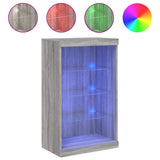 Sideboard with LED Lights Grey Sonoma 60.5x37x100 cm 836712
