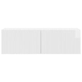 Wall-Mounted TV Cabinet High Gloss White 98 x 31 x 30 cm 898559