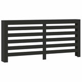 Radiator Cover Black 175x20x82 cm Engineered Wood 852709