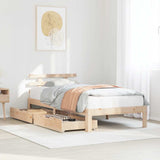 Bed Frame with Drawers without Mattress 75x190 cm Small Single 3301994