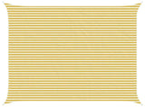 Sunshade Sail Yellow and White 5 x 5 m HDPE 42032813