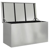 Outdoor Storage Box Silver 100 x 50.5 x 50 cm Steel 874565
