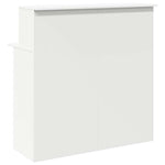 ZNTS Reception Desk White 100x50x103.5 cm Engineered Wood 859024