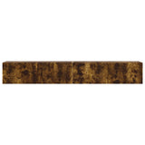 TV Wall Cabinet Wall-mounted 2 pcs Smoked Oak 98 x 31 x 29.5 cm 892240