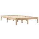 Bookcase Bed without Mattress 120x190 cm Solid Wood Pine 3324335
