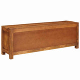 TV Cabinet with Shelf Brown 110 x 30 x 40 cm Solid mango wood 4104602