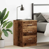 Bedside Cabinet Old Wood 38x35x55 cm Engineered Wood 861124