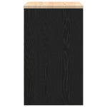 ZNTS Garage Storage Cabinet Black 60x51x85 cm Solid Wood Pine 860572