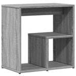 ZNTS Side Tables 2 pcs Grey Sonoma 50x30x50 cm Engineered Wood 840566