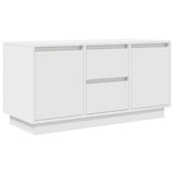 TV Cabinet with LED Lights White 100x41x50 cm 861409