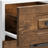 Kitchen Base Cabinet Kalmar Smoked Oak Engineered Wood 854245