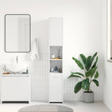 Bathroom Cabinet White 30x30x183.5 cm Engineered Wood 802597