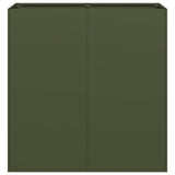 Planter Olive Green 80x40x80 cm Cold-rolled Steel 860713