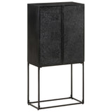 Sideboard Black 60x30x120 cm Solid Acacia and Mango Wood 321613