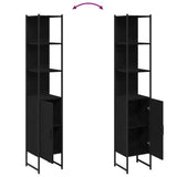 Bathroom Cabinet Black oak 33 x 33 x 185.5 cm Engineered Wood 862240