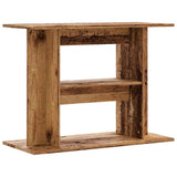 Aquarium Stand Old Wood 80x35x60 cm Engineered Wood 857272