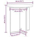 Plant Stand 2 pcs Smoked Oak 40 x 40 x 40 cm Engineered Wood 899731