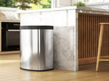 55L Sensor Bin with Soft-Close Lid, Automatic Touchless Motion Sensor Kitchen Bin with Fingerprint T3398P424968