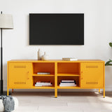 TV Cabinets 2 pcs Mustard Yellow 68x39x50.5 cm Steel 843001