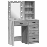 Dressing Table 2 pcs Grey 50 x 41 x 135 cm Engineered wood 3334205