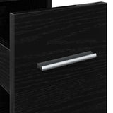 Bathroom Furniture Set Wall-mounted Black Oak 22 x 44 x 61.5 cm 871633