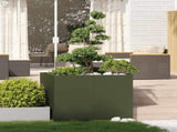 Planter Olive Green 100x100x80 cm Steel 860825