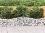 Arched Gabion Baskets 15 pcs 200x30x60/80 cm Galvanised Iron 3145401