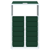 Wheelie Bin Storage for Single Bin Green 72x81x115 cm Steel 4006171
