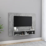 Wall TV Cabinet Concrete Grey 120x23.5x90 cm Engineered Wood 808273