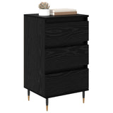 Sideboard with Drawer Black oak 35 x 40 x 70 cm Engineered wood 881698