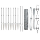 Welded Wire Fence with Spikes 10 x 0.8 m 3353339