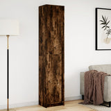 Highboard with LED Smoked Oak 41.5x32.5x200 cm Engineered Wood 3307902