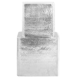 246504 Coffee Tables 2 pcs Silver Aluminium