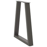 Dining Table Legs V-Shape 2 pcs Anthracite 50x cm Steel 4012562