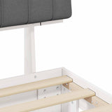 Bed Frame with Upholstered Headboard Light Grey 180 x 200 cm 3398103