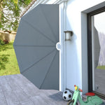 Collapsible Terrace Side Awning Grey 160 cm 44575