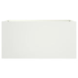 Planter White 62x30x29 cm Steel 841590
